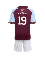 Aston Villa Jadon Sancho #19 Kotipaita Lasten 2025-26 Lyhythihainen (+ shortsit)
